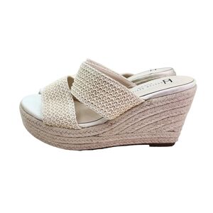 Boston Design Studio Women's Raffia Braided Slip-On Wedge - 7M